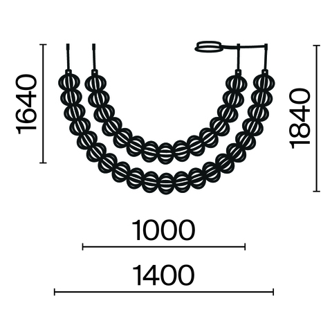 Подвесной светодиодный светильник Maytoni Golden Cage MOD216PL-L55G3K