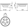 Kludi 2598553 Kludi 25 985 53 VELA S мыльница белый матовый