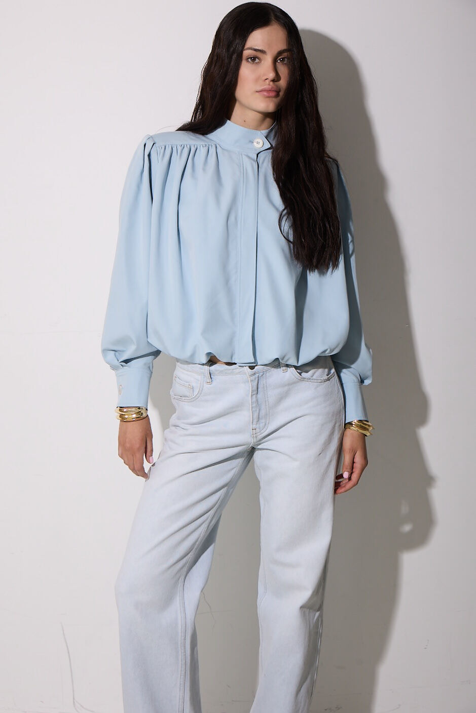 Жакет с рукавами-буфами