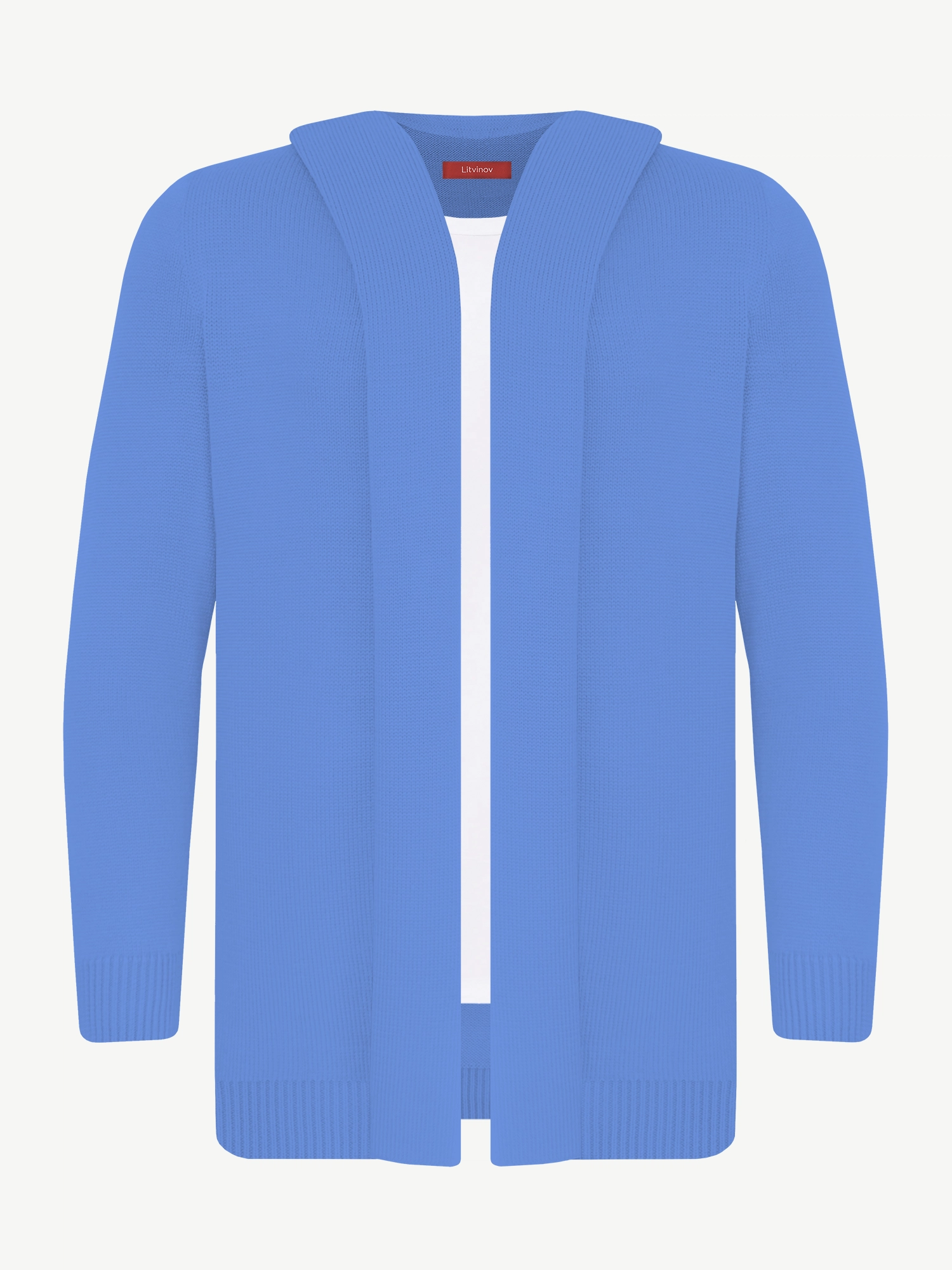 Кардиган с капюшоном из экохлопка