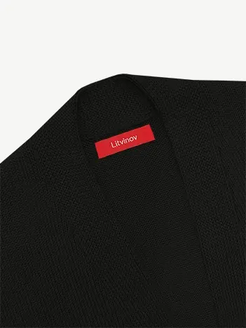 Кардиган с планкой из мягкой шерсти