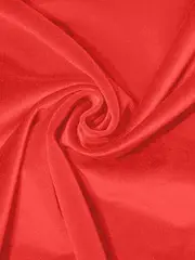Бархат, 300 г/м2, 100% хлопок, 150 см, красный