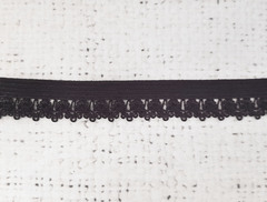 Резинка бельевая ажурная, ш. 1,2 см, чёрный
