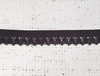 Резинка бельевая ажурная, ш. 1,2 см, чёрный