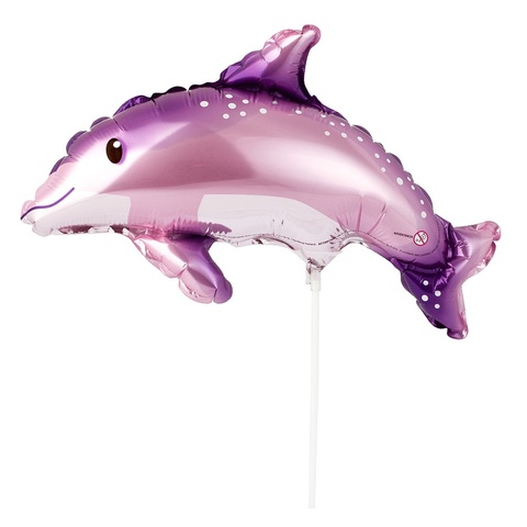 F Мини-фигура, Дельфин милый, Розовый, 15''/38 см, 5 шт.