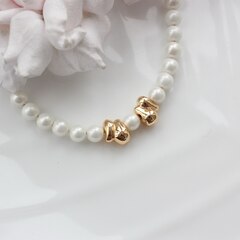 Бусина спейсер, 9*9 мм, позолота, П078