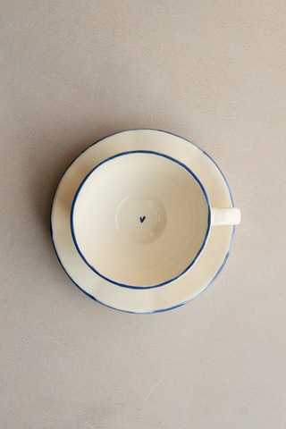 Чаша с синей каемкой, малая