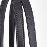 Сумка Саломея 2032 гладкий серо-голубой + черный