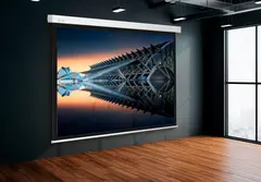 Экран Cactus 180x180см Motoscreen CS-PSM-180x180 1:1 настенно-потолочный рулонный (моторизованный привод) — фото 3