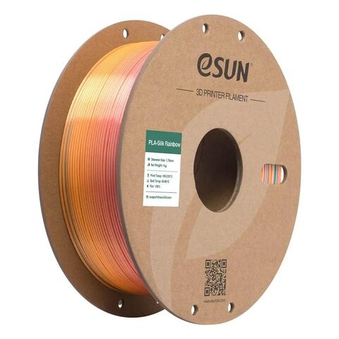 Пластик для 3D-печати eSUN PLA-Silk Rainbow, 1,75 мм, 1 кг, Дворец дракона, PLA-SKRB175O-DP1Y1