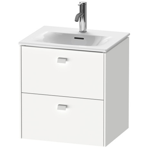 Duravit Brioso Тумба подвесная под раковину # 234453, 2 ящика, 555x520x419мм, цвет White High Gloss BR430902222