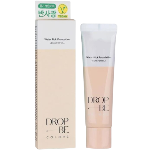 The Saem Cover Drop Be Colors Water Pick Foundation Увлажняющая тональная основа для лица 02 Natural Beige