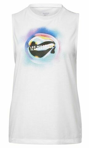 Женская теннисная футболка Reebok LM Graphic Muscle Tank W - white