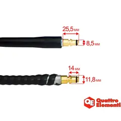 Шланг высокого давления QUATTRO ELEMENTI для NAPOLI 160/180, 10 метров, полиуретан (242-335-150)