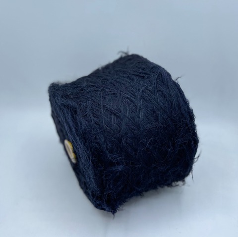 Бобинная пряжа (пр.Италия), art-Feather 130м/100гр.80%Меринос, 10%Шелк, 10%Полиамид, цвет-Темно-синий арт.31407
