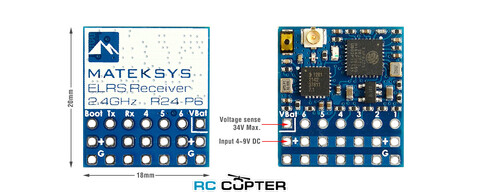 Приёмник Matek ELRS-R24-P6 (ExpressLRS 2.4)