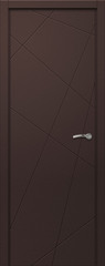Дверь влагостойкая пластиковая KAPELLI multicolor Ф7А RAL 8017 Коричневый + коробка