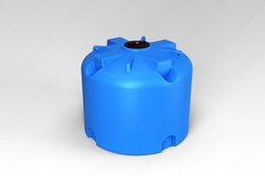 Ёмкость пластиковая пищевая ЭкоПром TR 1.2 4500 л. вертикальная транспортная усиленная под плотность до 1.2 г/см3 (200x200x173см;синий) - арт.555350