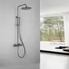Abber AF8160NG Душевая стойка Wasser Kreis AF8160NG с термостатом без излива, никель