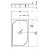 Душевой поддон 160х80 см Radaway Paros D1600 MBD8016-03-1