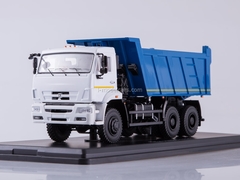 KAMAZ-6522 6x6 tipper restyling white-blue 1:43 Start Scale Models (SSM)