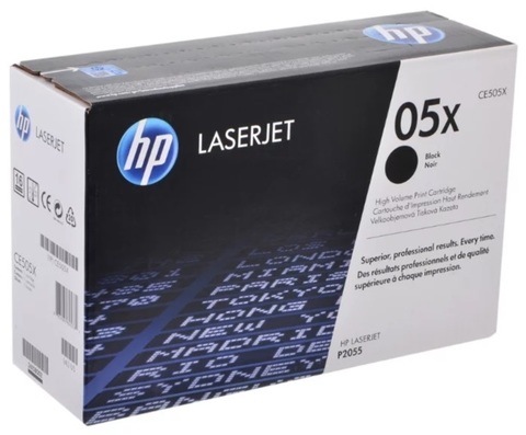 Оригинальный картридж HP CE505X 05X черный