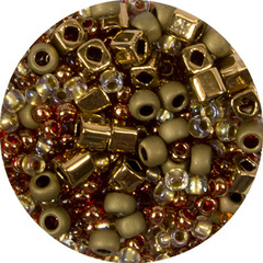 Бисер Япония "TOHO" MIX 7 25 г коричневый