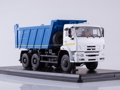 KAMAZ-6522 6x6 tipper restyling white-blue 1:43 Start Scale Models (SSM)