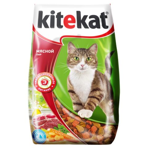 Корм KITEKAT Мясной пир 350 гр РОССИЯ