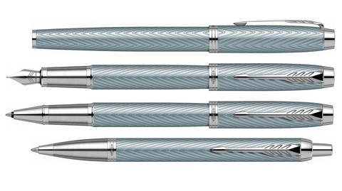 Ручка шариковая Parker IM Premium K318, Blue Grey CT (2143645)