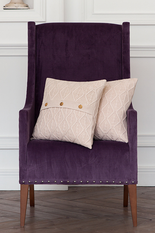 Наволочка 40x40 Luxberry Lux 46 белая глина