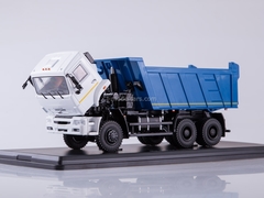 KAMAZ-6522 6x6 tipper restyling white-blue 1:43 Start Scale Models (SSM)