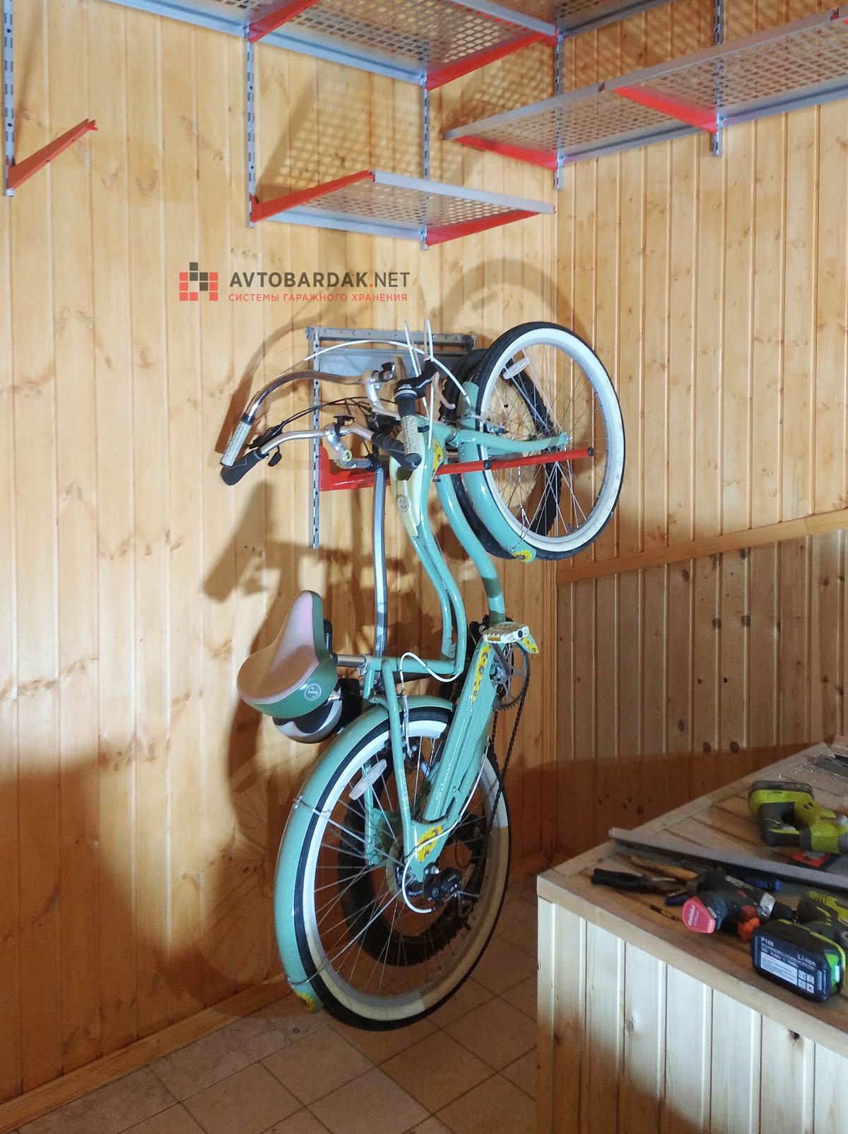 Комплект из модуля IF  для велосипеда с направляющими для подвеса на стену