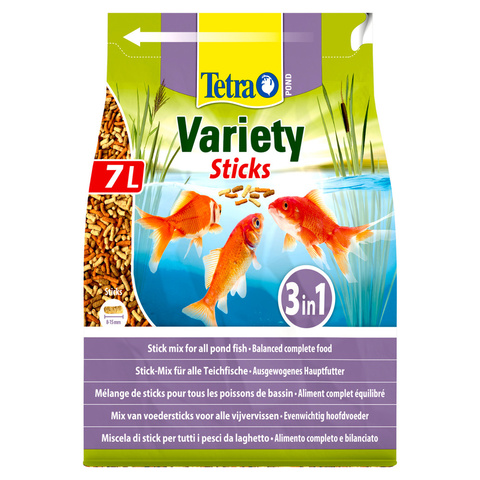 Tetra Pond Variety Sticks корм для прудовых рыб (3 вида палочек) (7 л)