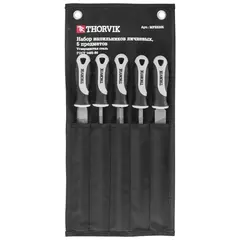 Thorvik MFSS205 Набор напильников личневых, 200 мм, 5 предметов 52285