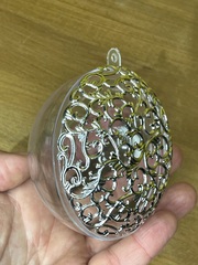 филигрань пластиковая 8см  , цвет серебро