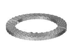 ЗУБР Волна, 12 x 0.5 мм, 25 м, цинк, перфорированная вентиляционная лента (310246-12) (6 штук)