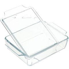 Форма для выпечки стекло, 1.5 л, прямоуг, с крыш, Y4-3578