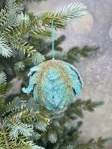 Шар 13см ChristmasDeLuxe premium collection бирюзовый