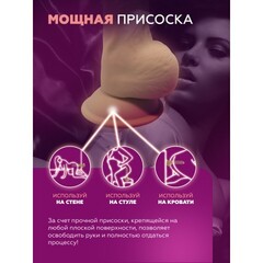 Фаллоимитатор с двойной плотностью SILEXD Model 1 темно-бежевый (24х4,5 см)