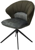 Стул ASTRA 360 град. поворот Зеленый Sonic 77 ткань / 7525-156 велюр / черный каркас