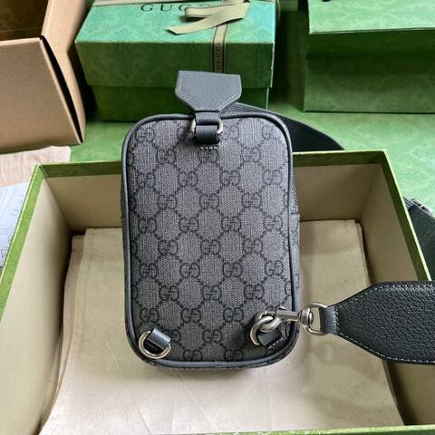 Сумка мужская GUCCI GG OPHIDIA MINI, серая