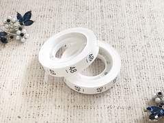 Размерники полиэстер 48, 10х25мм в рулоне 500 шт.