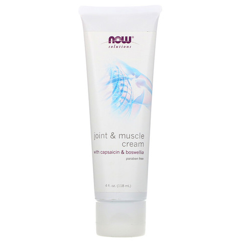 Now Foods, Solutions, Joint and Muscle Cream, 4 fl. oz (118 ml)