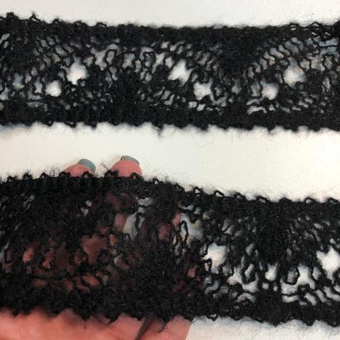 Кружево Woolen Strip Black