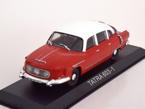 Tatra 603-1 red-white 1:43 DeAgostini Masini de legenda #24