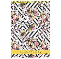 Скетчбук А4 40л скрепка Вишневый цвет