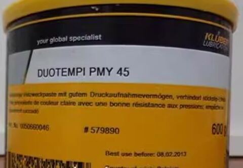 KLUBER DUOTEMPI PMY 45 - смазочная паста для соединений с силовым замыканием - 600 г