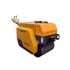 Виброкаток ручной GROST XMR050 двухвальцовый бензиновый - [485 кг / Honda GX160]