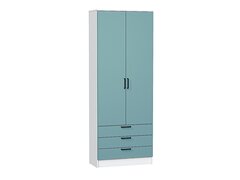 Шкаф двухстворчатый Стиль ШК-803 с ящиками Grey-green In 2S Белый